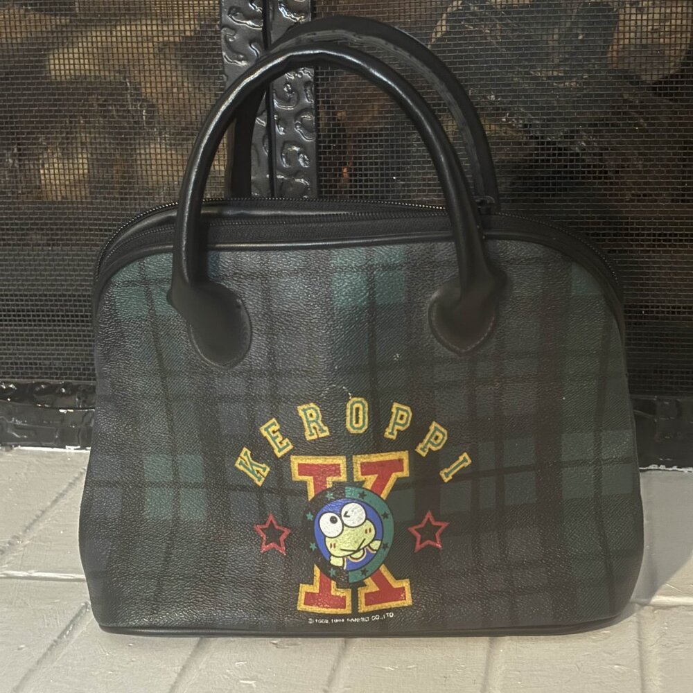 Vintage 1994 Sanrio Keroppi Plaid Handbag